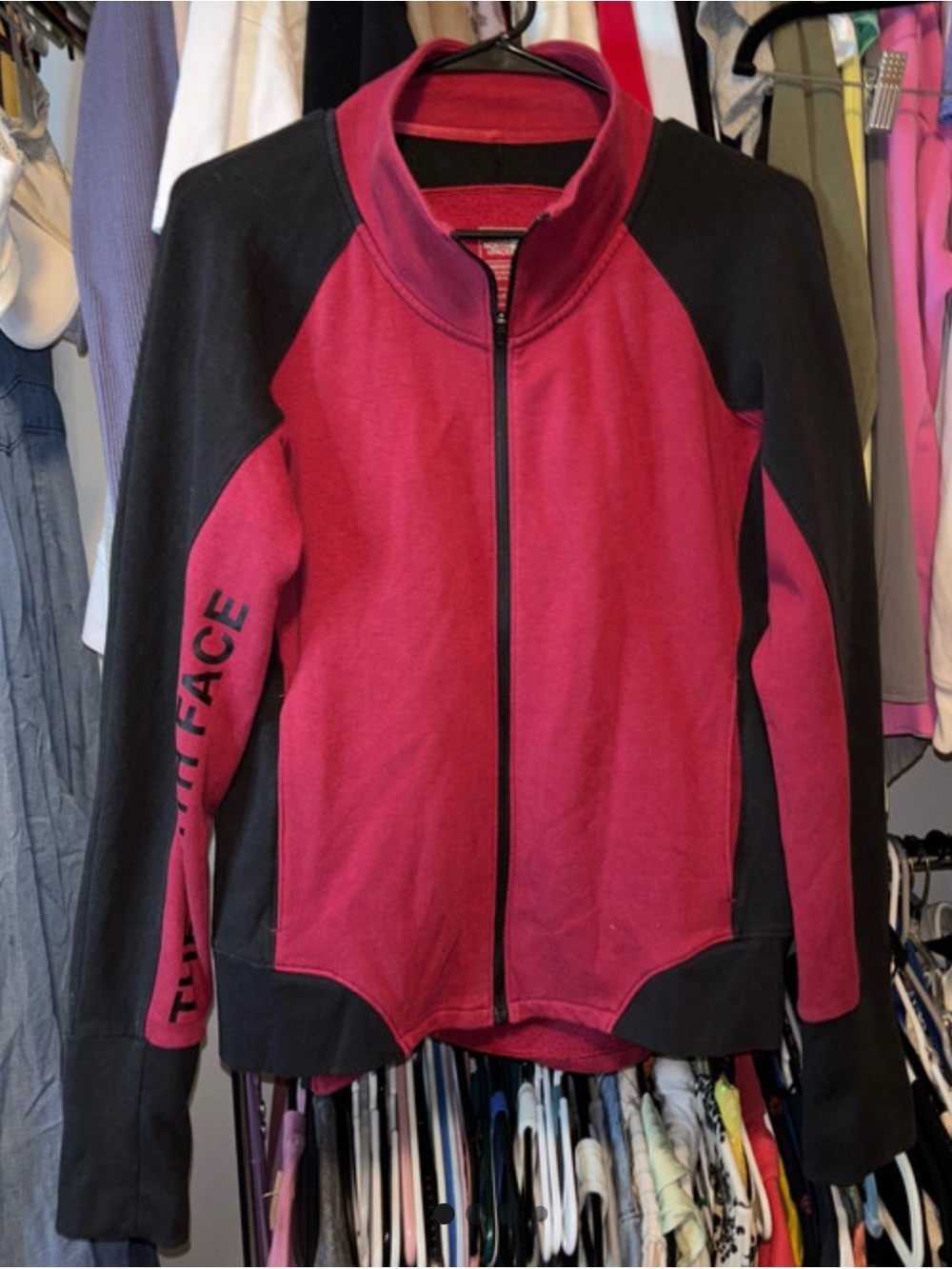 The North Face Women’s Pink and Black Full-Zip Jacket